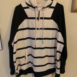 Maurices Plus Size Homeward Striped Fleece Hoodie NWOT!!